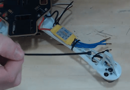 Attaching ESCs to arms of diy drone