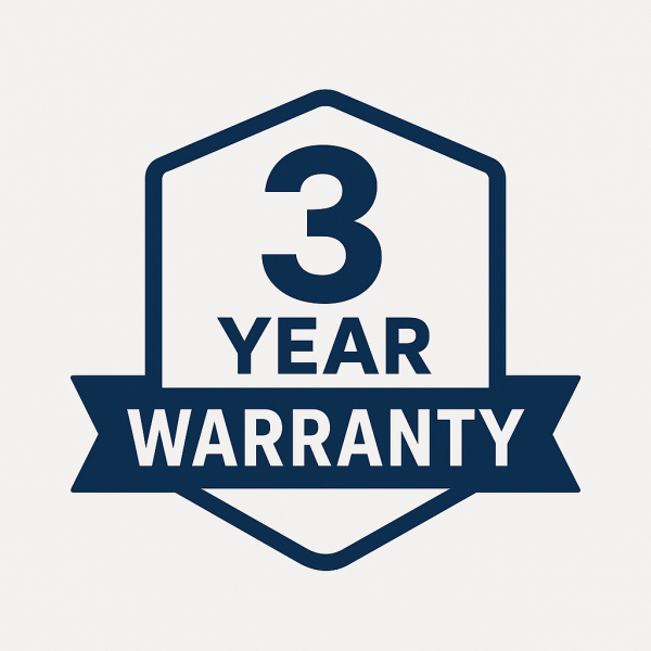 3 Year Warranty