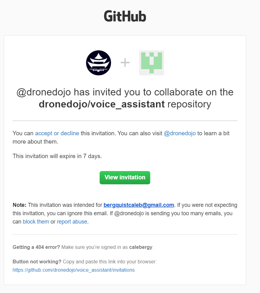 Project GitHub Code Drone Dojo